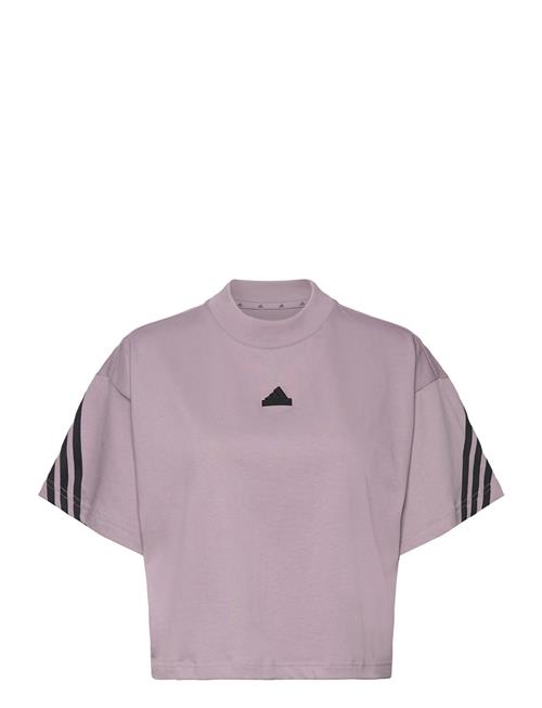 Se adidas Sportswear W Fi 3S Tee Adidas Sportswear Purple ved Booztlet