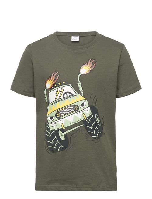 Se Lindex Top Ss Monster Truck Front Pri Lindex Khaki ved Booztlet