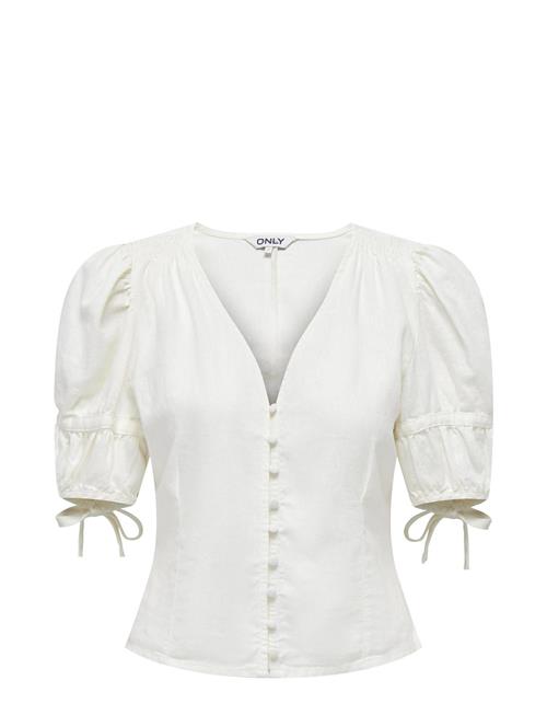 Se ONLY Onlcaro S/S But Linen Bl Top Cc Pnt ONLY White ved Booztlet