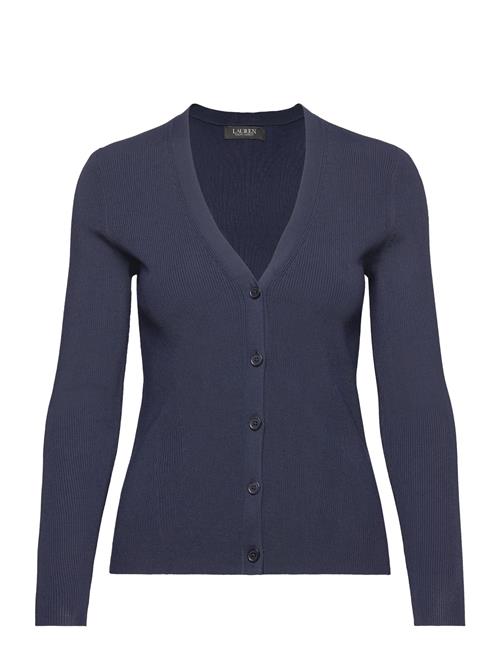 Lauren Ralph Lauren Ribbed V-Neck Cardigan Lauren Ralph Lauren Navy