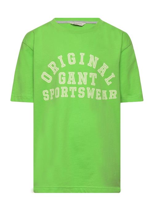 Se GANT Original Sportswear T-Shirt GANT Green ved Booztlet