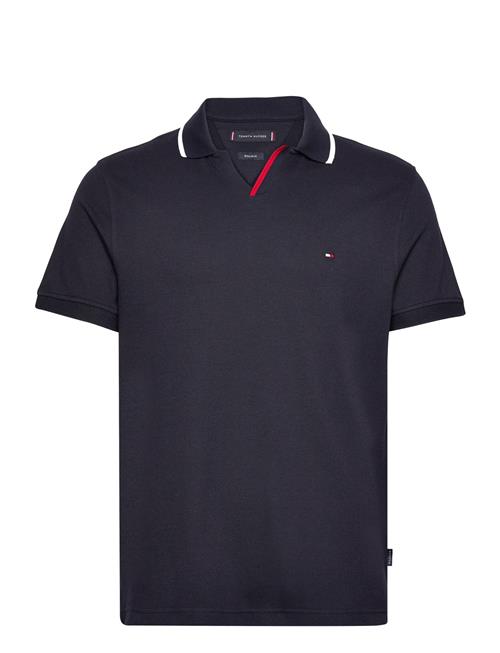 Tommy Hilfiger Rwb Tipped V Collar Reg Polo Tommy Hilfiger Black