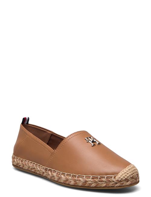 Tommy Hilfiger Th Leather Flat Espadrille Tommy Hilfiger Brown