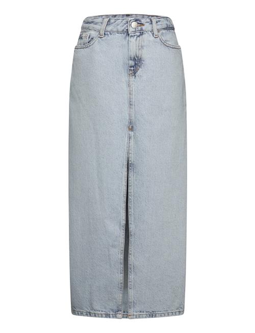 Calvin Klein Powder Blue Denim Mr Maxi Skirt Calvin Klein Blue