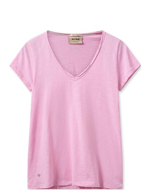 MOS MOSH Mmtulli V-Ss Basic Tee MOS MOSH Pink