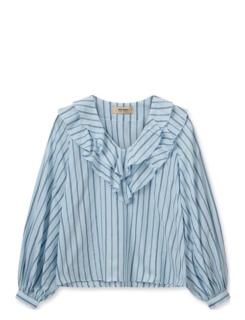 Se MOS MOSH Mmkela Stripe Blouse MOS MOSH Blue ved Booztlet