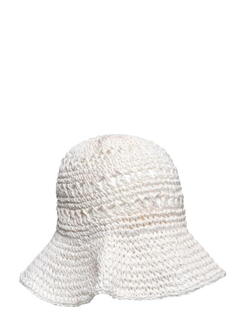 Lauren Ralph Lauren Crocheted Straw Bucket Hat Lauren Ralph Lauren White