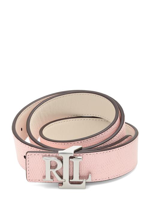 Lauren Ralph Lauren Logo Reversible Lizard-Embossed Belt Lauren Ralph Lauren Pink