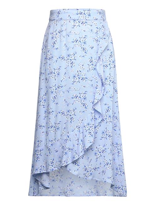 Lindex Skirt Long With Flounce Lindex Blue