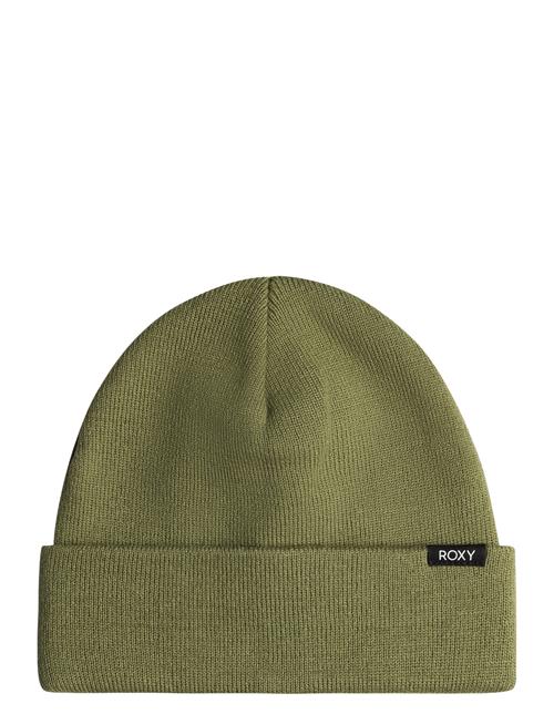 Se Roxy Tropical Snow Beanie Roxy Khaki ved Booztlet