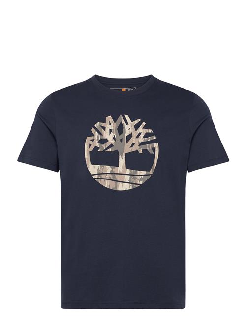 Timberland Kennebec River Camo Tree Logo Short Sleeve Tee Dark Sapphire Timberland Blue