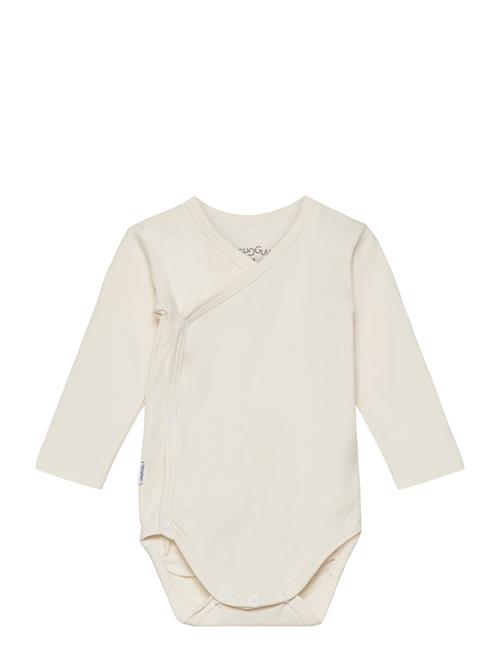 Se Gugguu Baby Wrap Bodysuit Gugguu Cream ved Booztlet