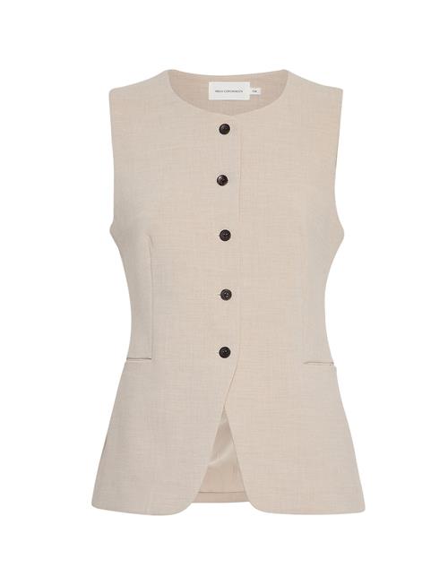 Se Mschmirabelle Michelle Vest MSCH Copenhagen Beige ved Booztlet