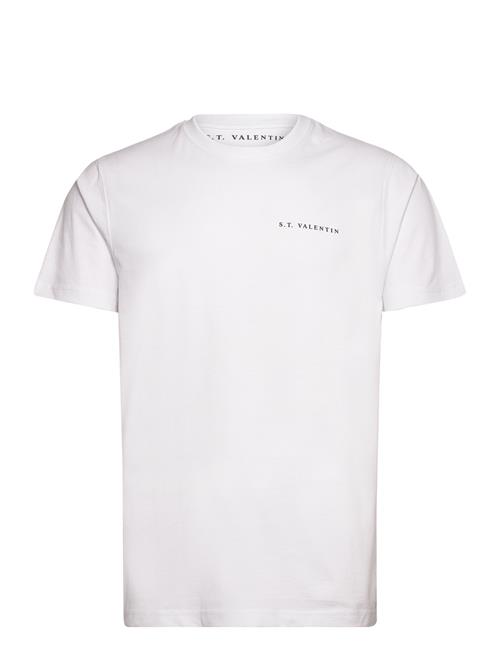 S.T. VALENTIN Heavyweight Organic Logo Tee S.T. VALENTIN White