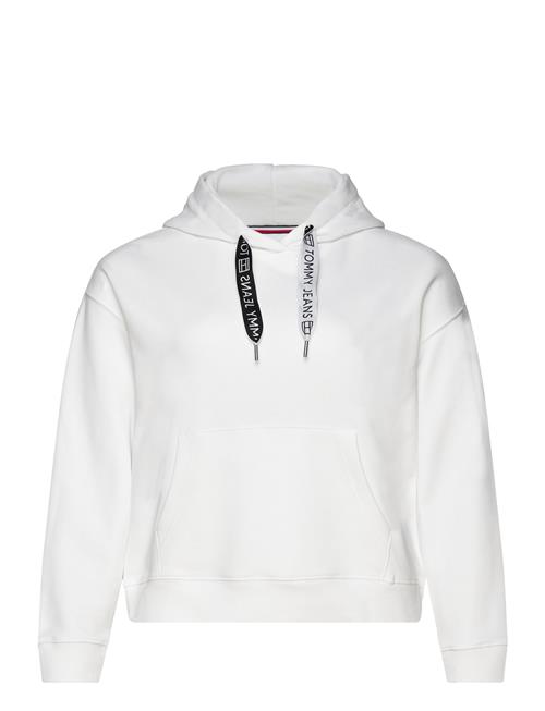 Tjw Bxy Logo Drawcord Hoodie Ext Tommy Jeans White