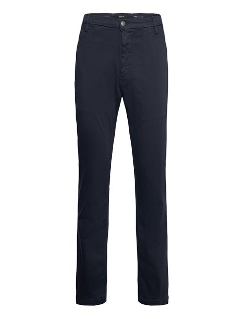 Replay Zeumar Trousers Slim Hyperchino Color Xlite Replay Navy