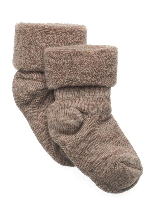 Wool Baby Socks Mp Denmark Brown