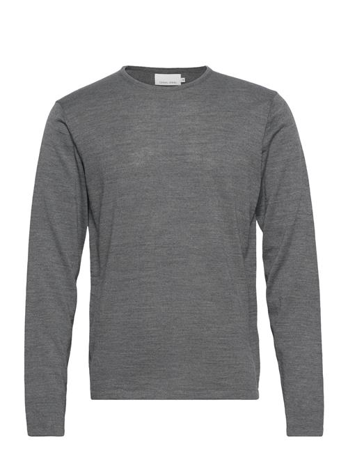 Se Casual Friday Cfkent Merino Crew Neck Knit Casual Friday Grey ved Booztlet