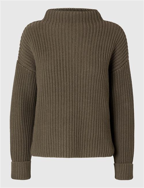 Slfselma Ls Knit T-Neck Selected Femme Brown