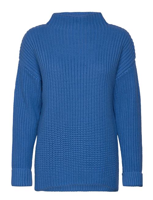 Slfselma Ls Knit T-Neck Selected Femme Blue