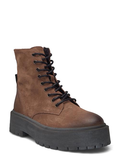 Se Steve Madden Skylar Bootie Steve Madden Brown ved Booztlet