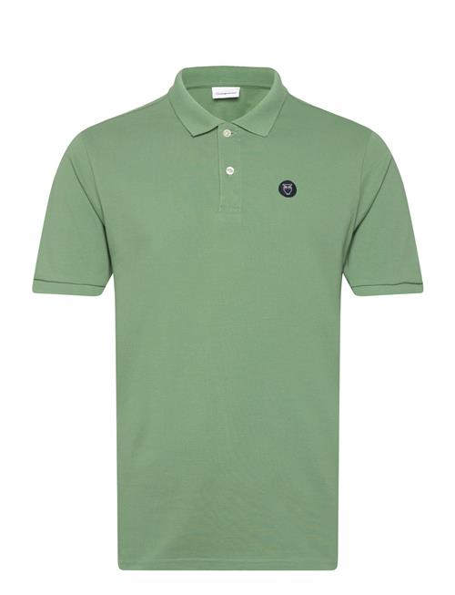 Knowledge Cotton Apparel Basic Badge Polo - Gots/Vegan Knowledge Cotton Apparel Green