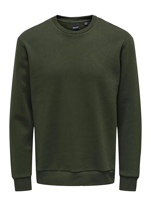 Se ONLY & SONS Onsceres Crew Neck Noos ONLY & SONS Green ved Booztlet