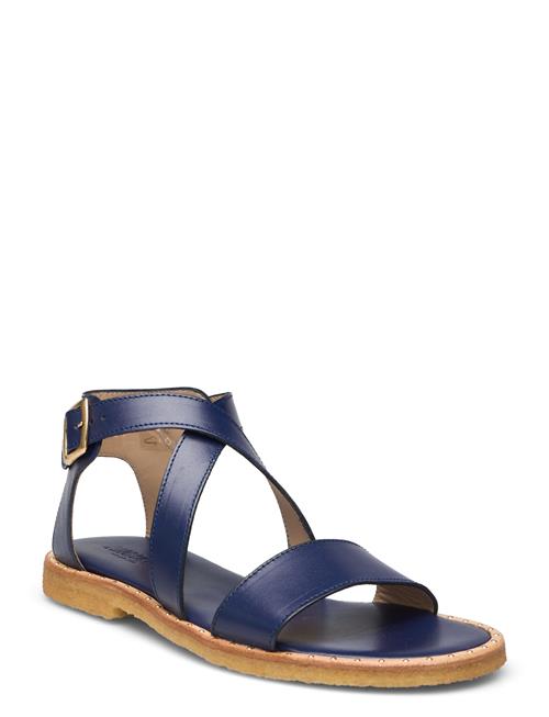 Se ANGULUS Sandals - Flat - Open Toe - Op ANGULUS Navy ved Booztlet