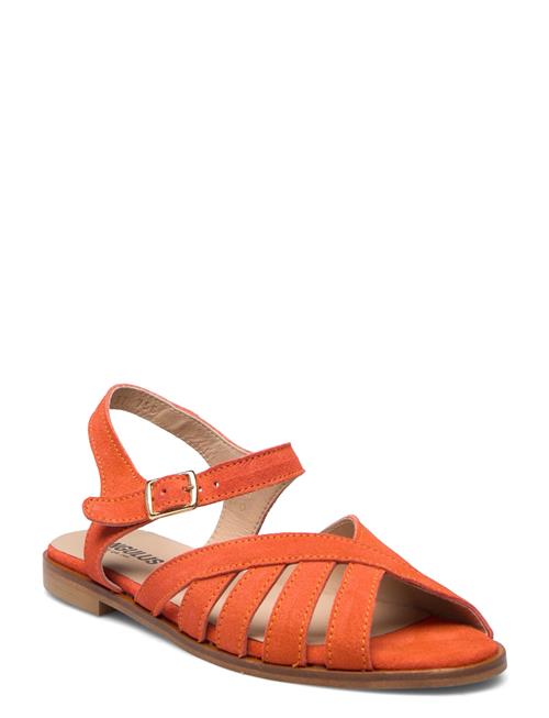 Se ANGULUS Sandals - Flat - Open Toe - Op ANGULUS Orange ved Booztlet