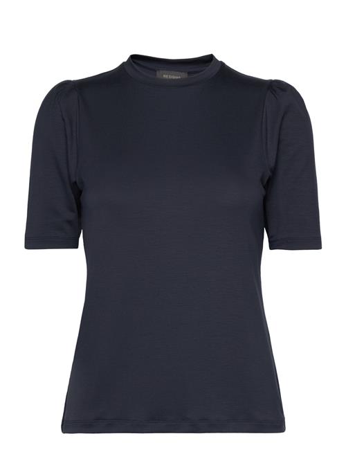 Tu Puff Sleeve Top Residus Navy