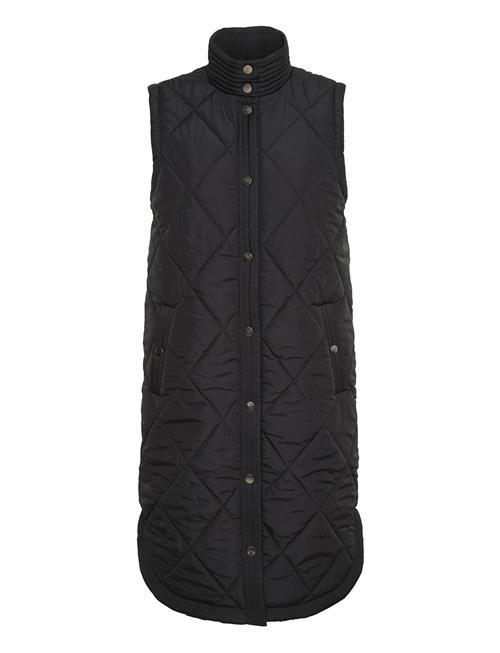 Kaffe Kameria Quilted Waist Coat Kaffe Black