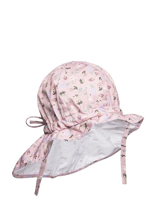 Melton Hat W/Neck & Ties W/Print Melton Pink