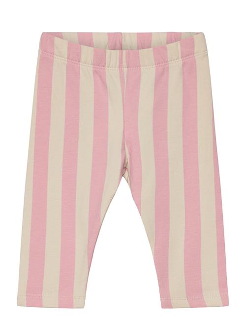 Se Lindex Leggings Verticalstripe Brushe Lindex Pink ved Booztlet