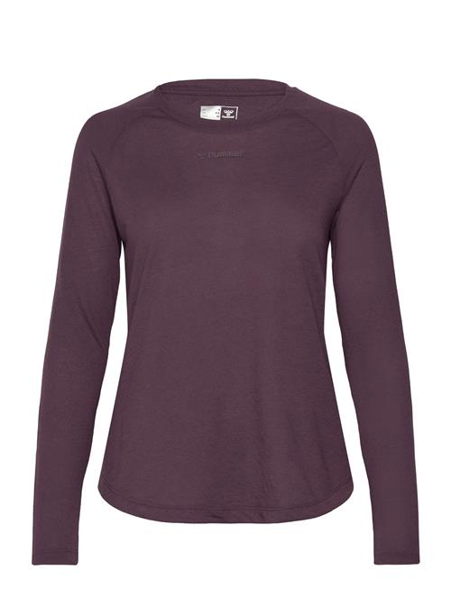 Se Hummel Hmlmt Vanja T-Shirt L/S Hummel Burgundy ved Booztlet