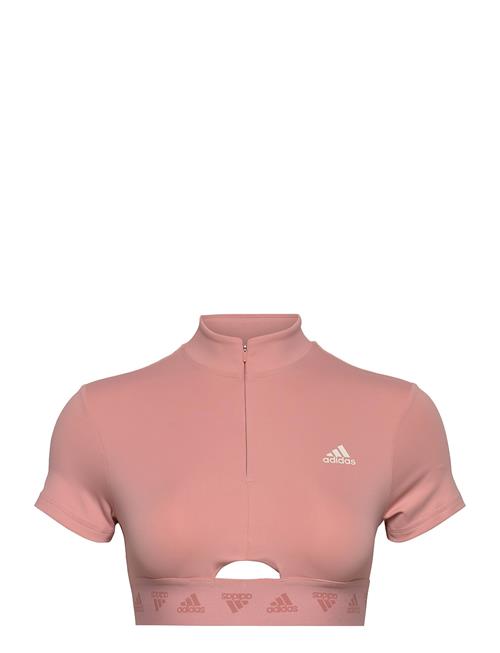 Hyperglam Crop Zip Tee W Adidas Performance Pink