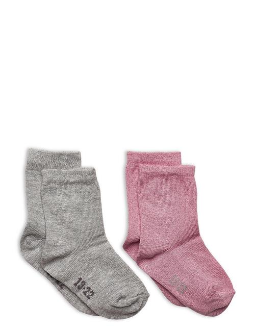 Minymo Ankle Sock W. Lurex Minymo Pink