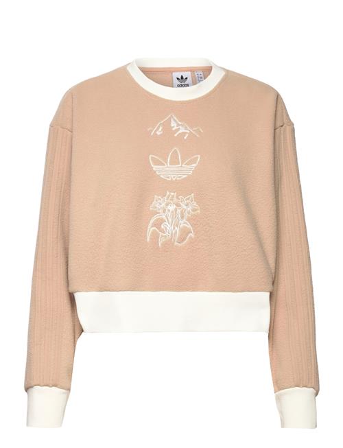 Graphic Polar Fleece Sweatshirt Adidas Originals Beige