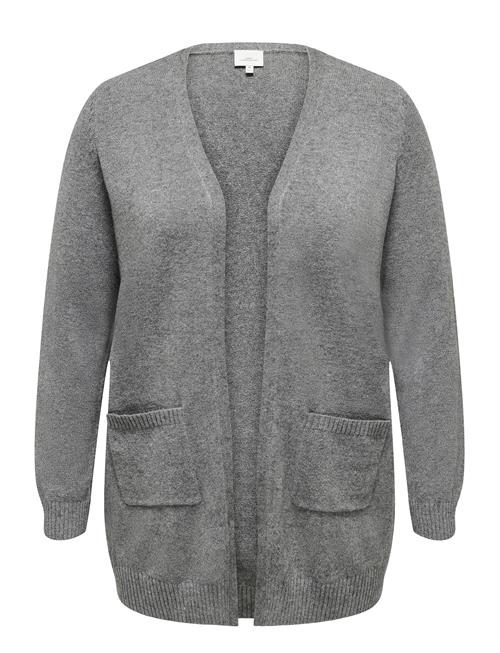 Se ONLY Carmakoma Caresly L/S Open Cardigan Knt Noos ONLY Carmakoma Grey ved Booztlet