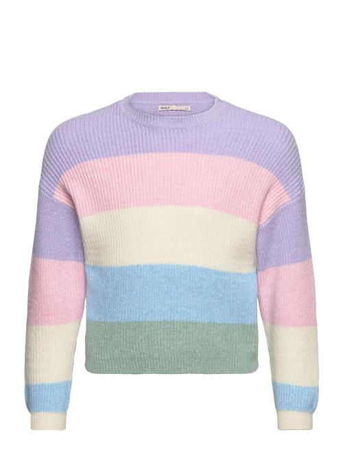 Kmgsandy L/S Stripe Pullover Knt Kids Only Patterned