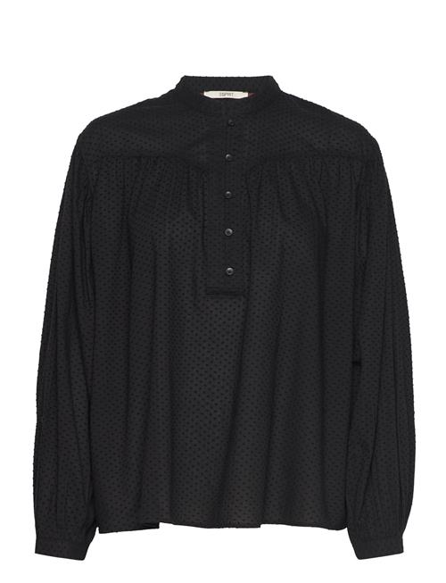 Dobby Texture Blouse Esprit Casual Black