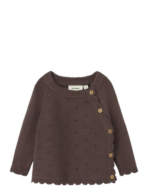 Lil'Atelier Nbflaguna Ls Wrap Knit Lil Lil'Atelier Brown