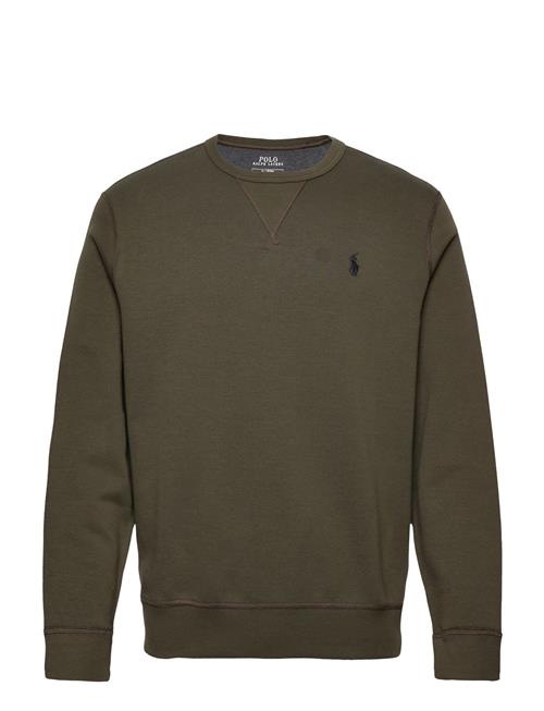 Se Polo Ralph Lauren Marled Double-Knit Sweatshirt Polo Ralph Lauren Khaki ved Booztlet