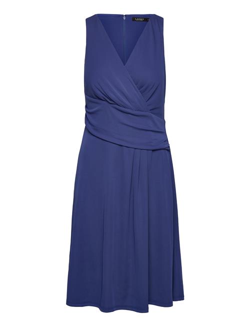 Lauren Ralph Lauren Surplice Jersey Sleeveless Dress Lauren Ralph Lauren Blue