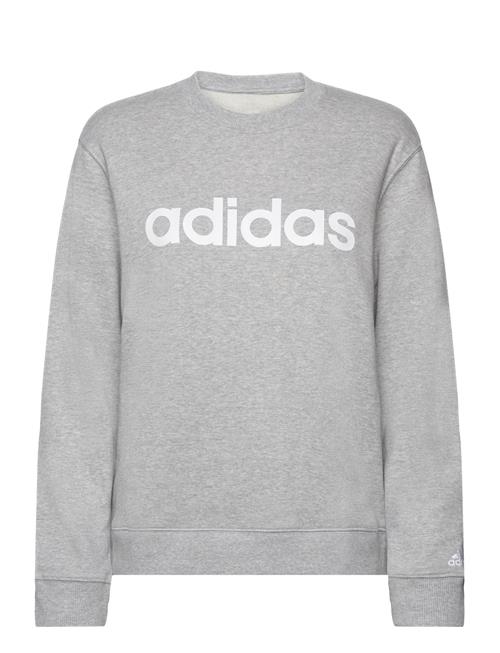 Se adidas Sportswear W Lin Ft Swt Adidas Sportswear Grey ved Booztlet