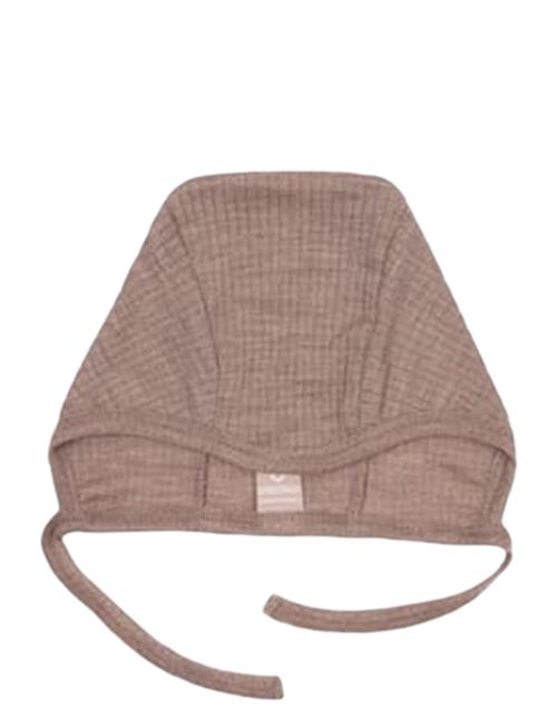 Se Smallstuff Baby Helmet, Soft Powder Drop Needle, Merino Wool Smallstuff Brown ved Booztlet