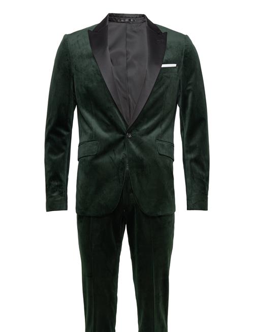 Lindbergh Velvet Tuxedo Suit Lindbergh Green