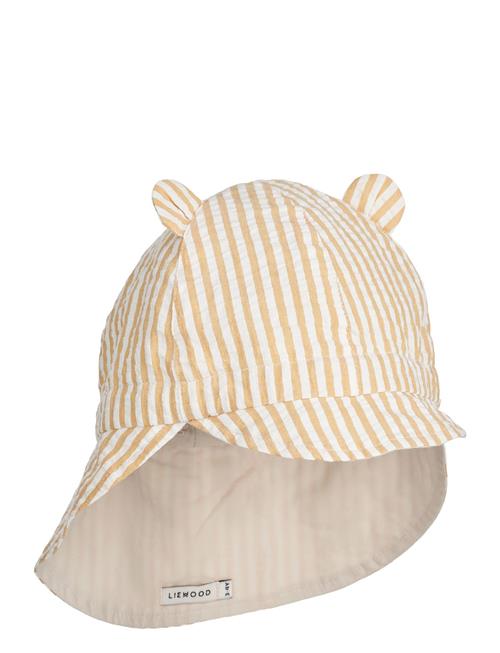 Liewood Gorm Reversible Seersucker Sun Hat Liewood Yellow