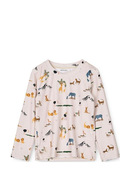 Liewood Noah Printed Longsleeve Swim Tee Liewood Beige