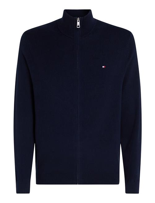 Tommy Hilfiger Pima Org Ctn Cashmere Zip Thru Tommy Hilfiger Navy