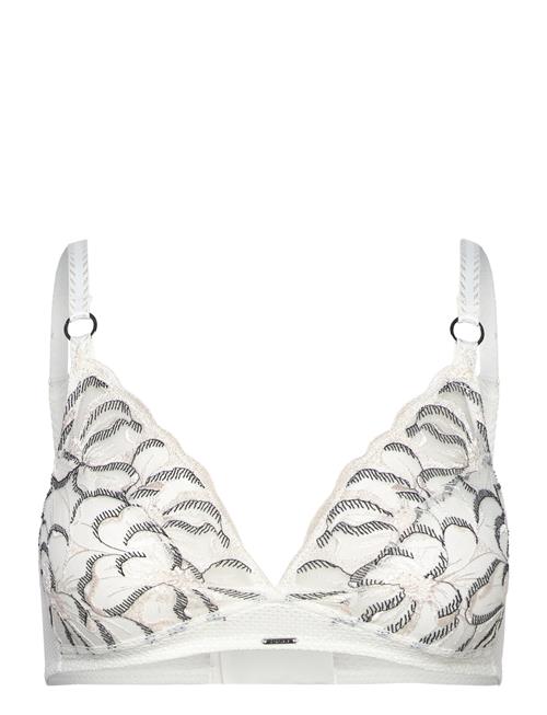 CHANTELLE Fleurs Wirefree Triangle Bra CHANTELLE White